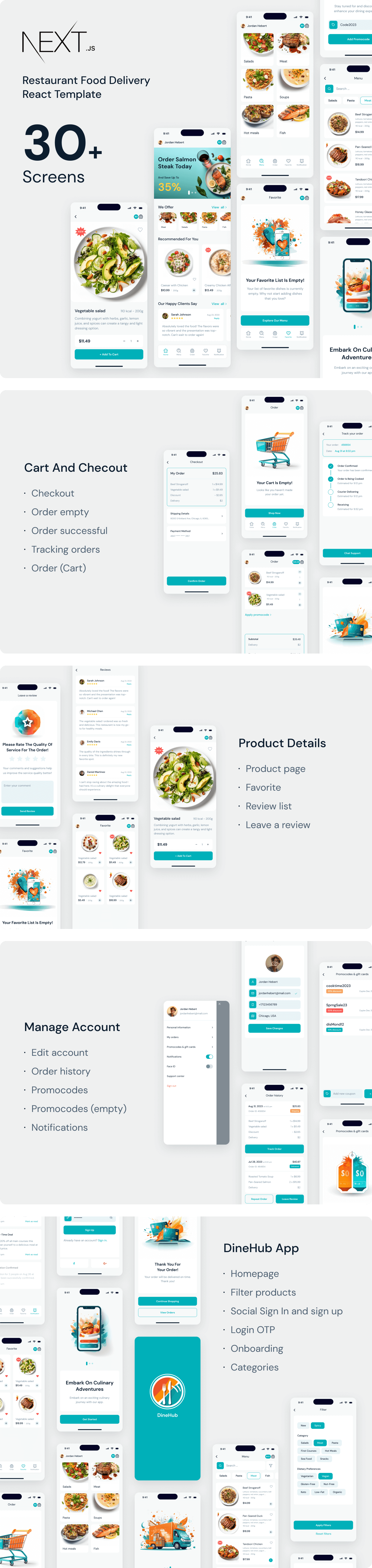 DineHub - Restaurant Food Delivery Next JS Mobile App | PWA - 1