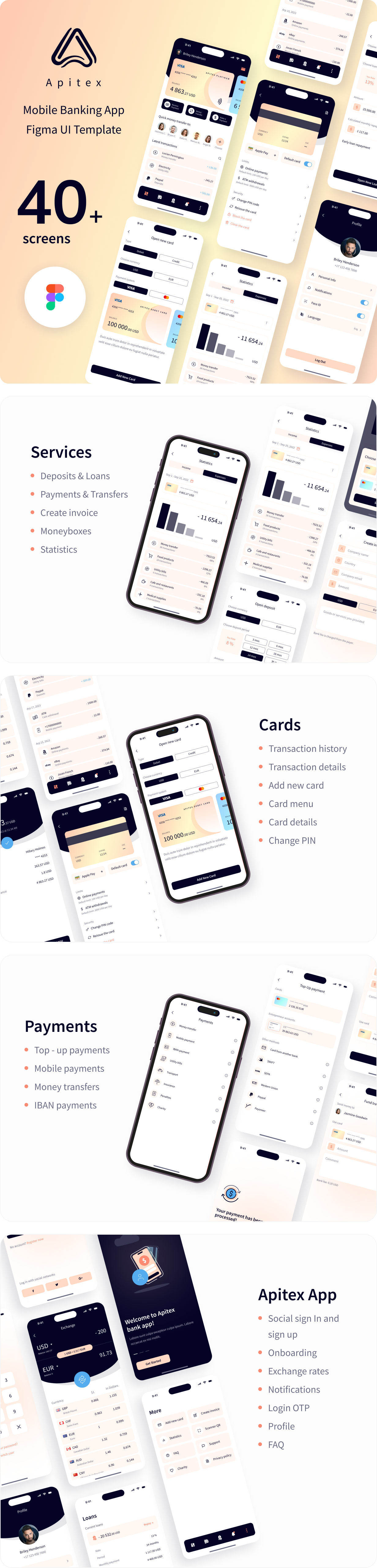 Apitex - Mobile Banking App Figma UI Template - 1
