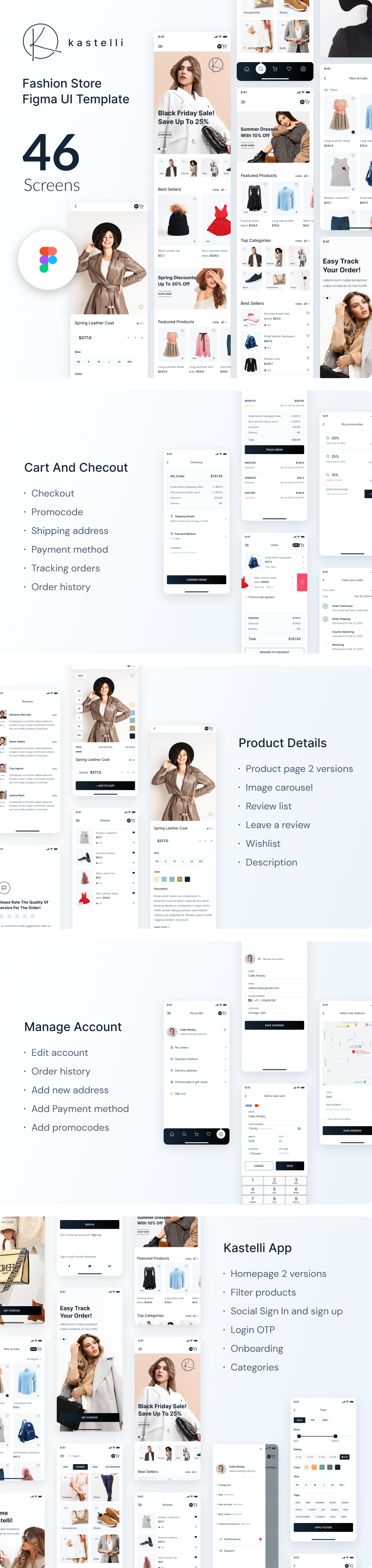 Kastelli - Fashion Store Figma UI Template