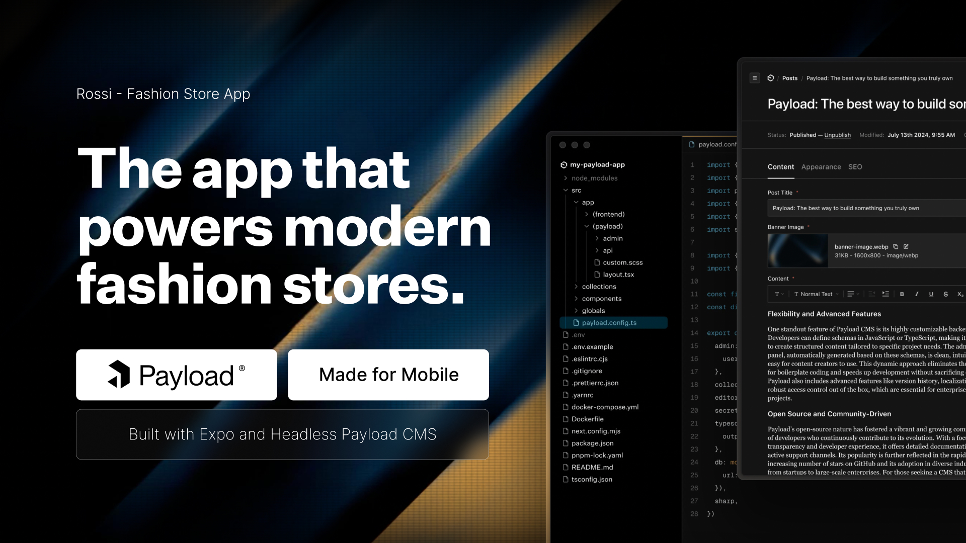 Rossi – Complete Fashion Store App with Payload CMS - 3