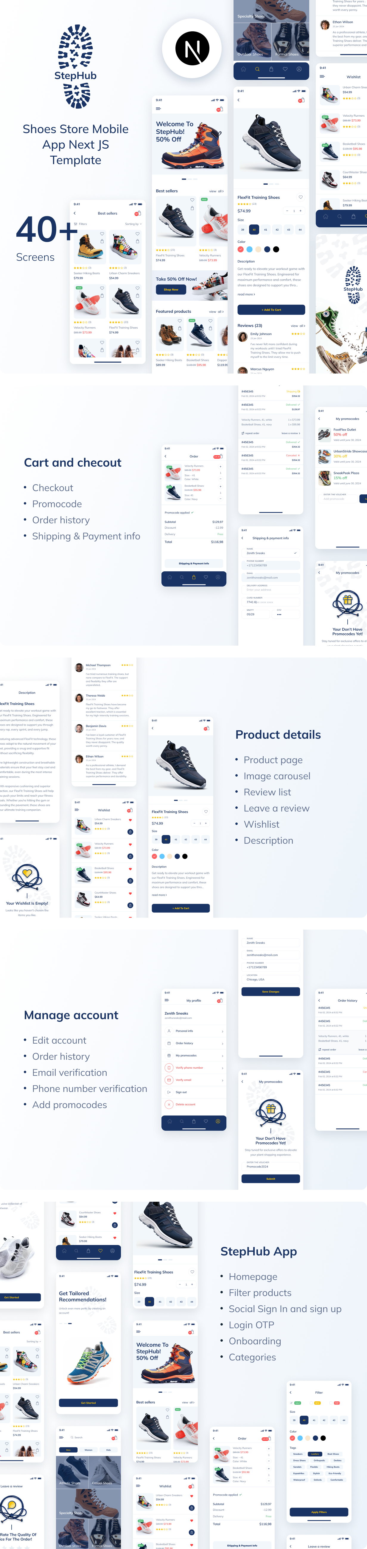 StepHub - Next.js Shoes Store Template