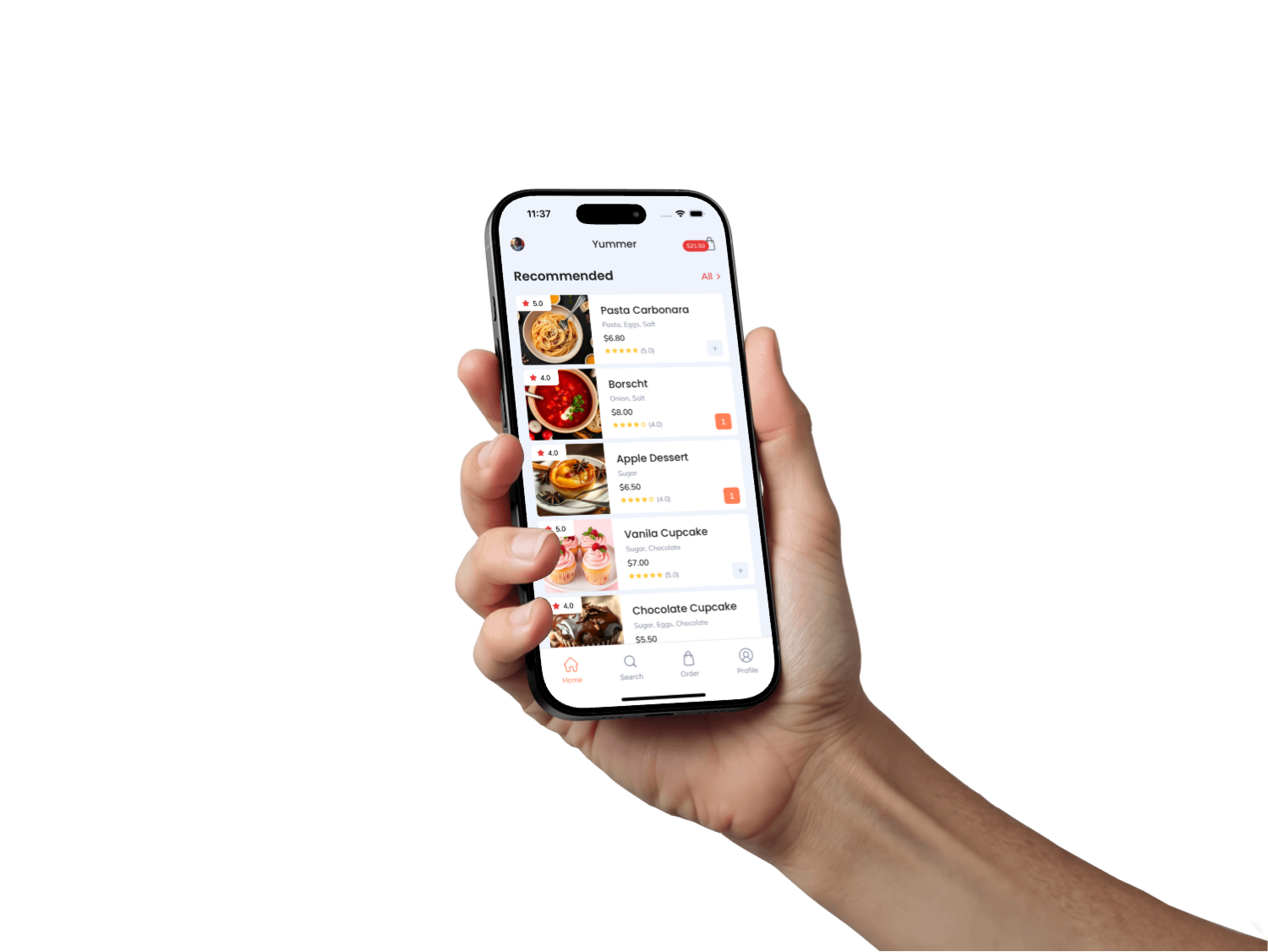 Yummer – Food Ordering App (React Native Expo + Payload CMS) - 3
